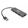 Tripp Lite 4-Port Portable Slim USB 3.0 Superspeed Hub w/ Built In Cable