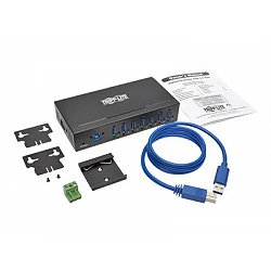 Tripp Lite 7-Port USB 3.0 Hub SuperSpeed with Dedicated 2A USB Charging iPad Tablet Metal