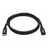 Tripp Lite USB C Extension Cable (M/F) - USB 3.2 Gen 2, Thunderbolt 3, 60W PD Charging, Black, 20 in. (0.5 m)