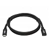 Tripp Lite USB C Extension Cable (M/F) - USB 3.2 Gen 2, Thunderbolt 3, 60W PD Charging, Black, 20 in. (0.5 m)