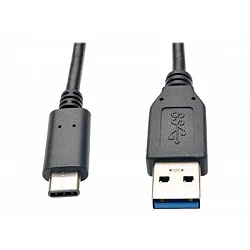 Eaton Tripp Lite Series USB-C to USB-A Cable (M/M), USB 3.2 Gen 1 (5 Gbps), Thunderbolt 3 Compatible, 3 ft. (0.91 m)