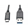 Eaton Tripp Lite Series USB-C to USB-A Cable (M/M), USB 3.2 Gen 1 (5 Gbps), Thunderbolt 3 Compatible, 3 ft. (0.91 m)