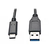 Eaton Tripp Lite Series USB-C to USB-A Cable (M/M), USB 3.2 Gen 2 (10 Gbps), Thunderbolt 3 Compatible, 3 ft. (0.91 m)