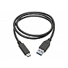 Eaton Tripp Lite Series USB-C to USB-A Cable (M/M), USB 3.2 Gen 2 (10 Gbps), USB-IF Certified, Thunderbolt 3 Compatible,