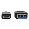 Eaton Tripp Lite Series USB-C to USB-A Cable (M/M), USB 3.2 Gen 2 (10 Gbps), USB-IF Certified, Thunderbolt 3 Compatible,