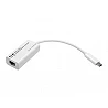 Tripp Lite USB-C to Gigabit Ethernet NIC Network Adapter 10/100/1000 Mbps White