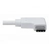 Tripp Lite USB C to Gigabit Adapter Converter USB 3.1 Gen 1 Right-Angle White 6in USB Type C to Ethernet Network Adapter