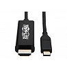 Tripp Lite USB C to HDMI Adapter Cable USB 3.1 Gen 1 4K M/M USB-C Black 6ft