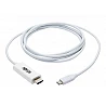 Tripp Lite USB C to HDMI Adapter Cable USB 3.1 Gen 1 4K M/M USB-C White 6ft