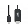 Tripp Lite USB C to HDMI Adapter Cable 4K, 4:4:4 Thunderbolt 3 Black 6ft