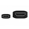 Tripp Lite USB C to HDMI Adapter Cable 4K, 4:4:4 Thunderbolt 3 Black 6ft