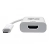 Tripp Lite USB C to HDMI 4K Adapter Converter USB Type C 3.1 Thunderbolt 3 Compatible M/F White 6in