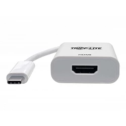 Tripp Lite USB C to HDMI 4K Adapter Converter USB Type C 3.1 Thunderbolt 3 Compatible M/F White 6in