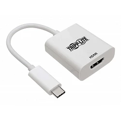 Tripp Lite USB C to HDMI 4K Adapter Converter USB Type C 3.1 Thunderbolt 3 Compatible M/F White 6in