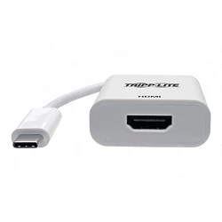 Tripp Lite USB C to HDMI 4K Adapter Converter USB Type C 3.1 Thunderbolt 3 Compatible M/F White 6in