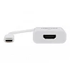 Tripp Lite USB-C to HDMI Adapter (M/F) - 8K, HDR, 4:4:4, HDCP 2.3, White