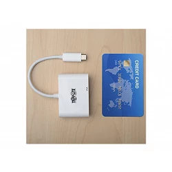 Tripp Lite USB C to VGA Video Adapter Converter w/ USB-C PD Charging Port, USB Type C to VGA, USB Type-C 6in