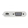 Tripp Lite USB C to VGA Video Adapter Converter w/ USB-C PD Charging Port, USB Type C to VGA, USB Type-C 6in