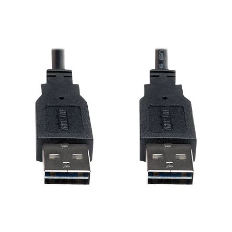 Eaton Tripp Lite Series Universal Reversible USB 2.0 Cable (Reversible A to Reversible A M/M), 3 ft. (0.91 m)