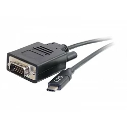 C2G 1ft USB-C to VGA Video Adapter Cable - Adaptador de vídeo