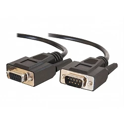 C2G - Cable alargador de puerto serie - DB-9 (M) a DB-9 (H)