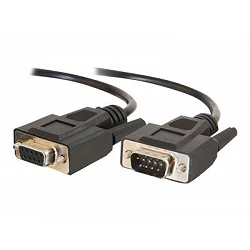 C2G - Cable alargador de puerto serie - DB-9 (H) a DB-9 (M)