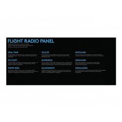 Logitech Flight Radio Panel - Panel de instrumentos del simulador de vuelo