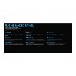 Logitech Flight Radio Panel - Panel de instrumentos del simulador de vuelo