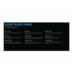 Logitech Flight Radio Panel - Panel de instrumentos del simulador de vuelo