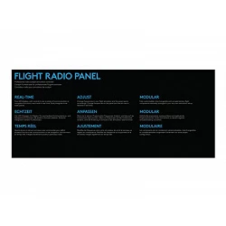 Logitech Flight Radio Panel - Panel de instrumentos del simulador de vuelo