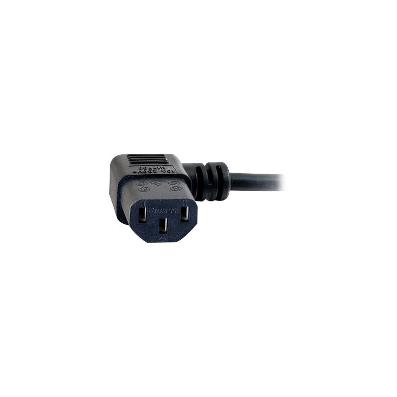 C2G 10m 18 AWG UK 90° Power Cord (IEC320C13R to BS 1363)