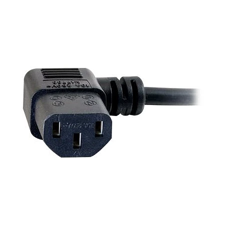 C2G 10m 18 AWG UK 90° Power Cord (IEC320C13R to BS 1363)