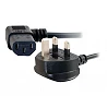 C2G 10m 18 AWG UK 90° Power Cord (IEC320C13R to BS 1363)