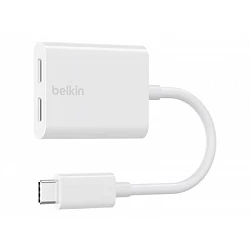 Belkin Connect Audio + Charge - Adaptador de carga/auriculares USB-C a USB-C