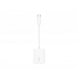 Belkin Connect Audio + Charge - Adaptador de carga/auriculares USB-C a USB-C