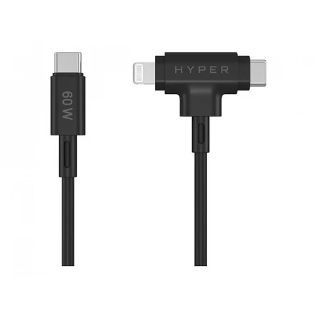 HyperJuice - Cable Lightning - 24 pin USB-C macho a Lightning, 24 pin USB-C macho