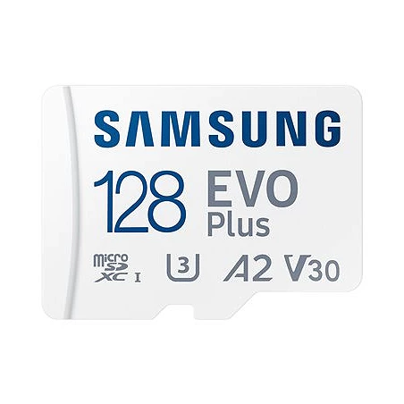 Samsung EVO Plus MB-MC128S - Tarjeta de memoria flash (adaptador microSDXC a SD Incluido)