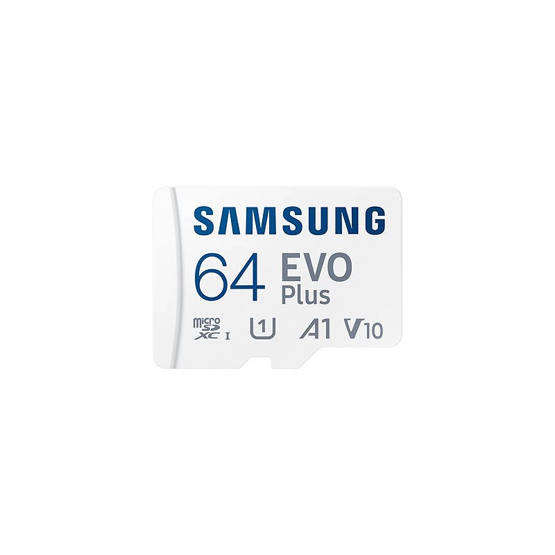 Samsung EVO Plus MB-MC64S - Tarjeta de memoria flash (adaptador microSDXC a SD Incluido)