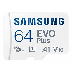 Samsung EVO Plus MB-MC64S - Tarjeta de memoria flash (adaptador microSDXC a SD Incluido)