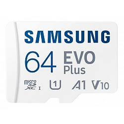 Samsung EVO Plus MB-MC64S - Tarjeta de memoria flash (adaptador microSDXC a SD Incluido)