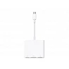 Apple - Adaptador de vídeo - 24 pin USB-C macho a USB, HDMI, USB-C (solo alimentación) hembra