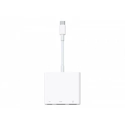 Apple - Adaptador de vídeo - 24 pin USB-C macho a USB, HDMI, USB-C (solo alimentación) hembra