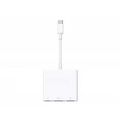 Apple - Adaptador de vídeo - 24 pin USB-C macho a USB, HDMI, USB-C (solo alimentación) hembra