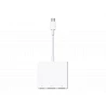 Apple - Adaptador de vídeo - 24 pin USB-C macho a USB, HDMI, USB-C (solo alimentación) hembra