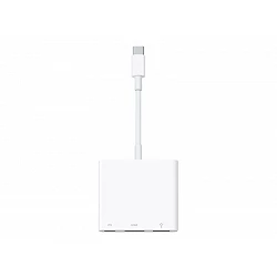 Apple - Adaptador de vídeo - 24 pin USB-C macho a USB, HDMI, USB-C (solo alimentación) hembra