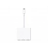 Apple - Adaptador de vídeo - 24 pin USB-C macho a USB, HDMI, USB-C (solo alimentación) hembra