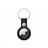 Apple - Estuche para Airtag - acero inoxidable, cuero