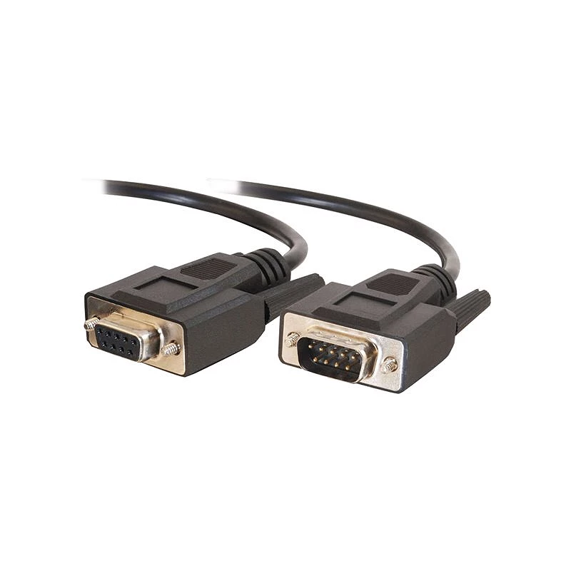 C2G - Cable alargador de puerto serie - DB-9 (H) a DB-9 (M)