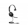 Jabra Evolve2 40 SE MS Mono - Auricular - en oreja