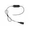 Jabra GN1216 - Cable para auriculares - Desconexión rápida enchufe a RJ-9 macho